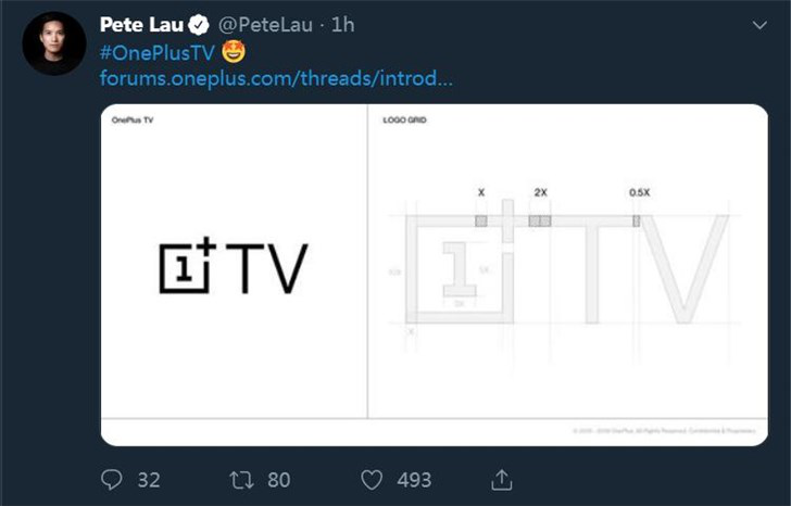 一加電視官方命名為OnePlus TV，并放出Logo設(shè)計(jì)-DVBCN
