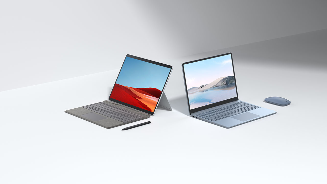 微软新款surface Pro X和surface Laptop Go今日正式开售