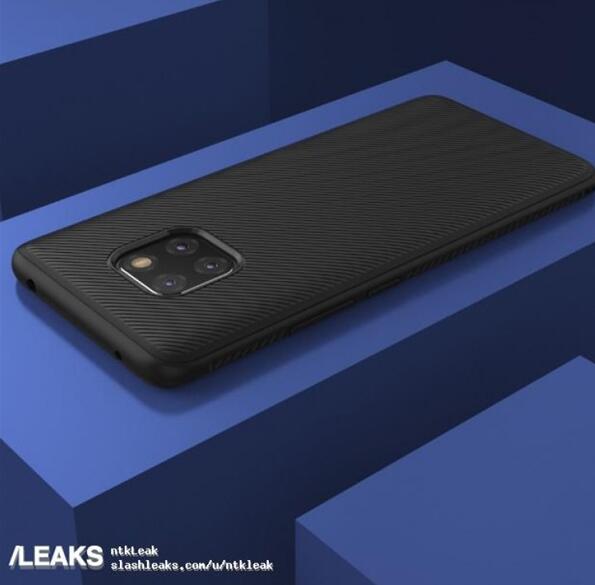 华为mate20pro谍照曝光后置三摄曲面刘海屏