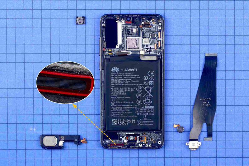 集微拆评内藏后置三摄华为p20pro拆解