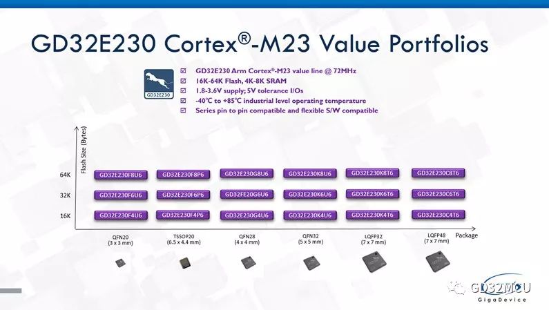 M230 Gl 低至20美分!兆易创新发布GD32E230系列MCU,开启Cortex®-M23内核新世代