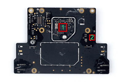 1.stmicroelectronics-六軸加速度計和陀螺儀芯片 gps模塊主板背面ic